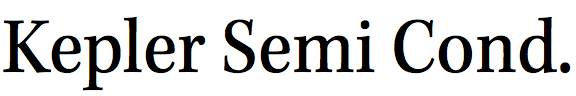 Kepler Semi Condensed