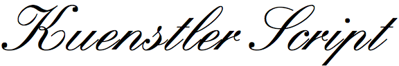 Kuenstler Script