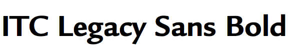 ITC Legacy Sans Bold