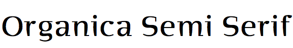 Organica Semi Serif