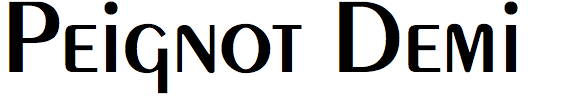Peignot Demi