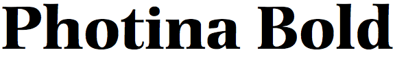 Photina Bold