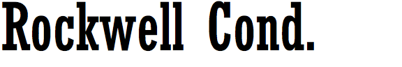 Rockwell Condensed