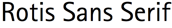 Rotis Sans Serif