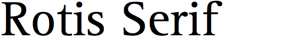 Rotis Serif