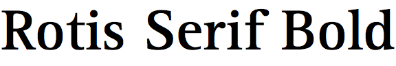 Rotis Serif Bold