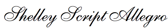 Shelley Script Allegro