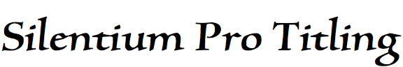 Silentium Pro Titling