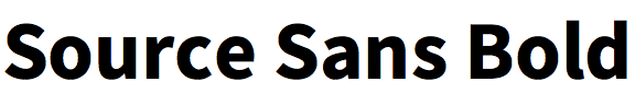 Source Sans Bold