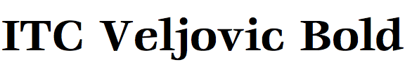 ITC Veljovic Bold