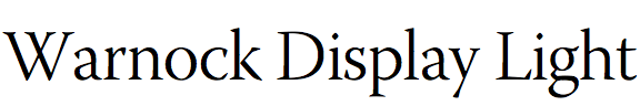 Warnock Display Light