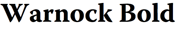 Warnock Bold