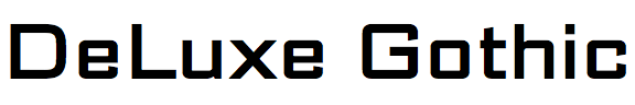 DeLuxe Gothic