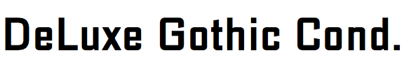 DeLuxe Gothic Condensed
