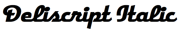 Deliscript Italic