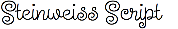 Steinweiss Script