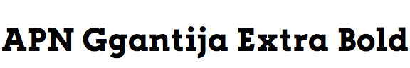APN Ggantija Extra Bold