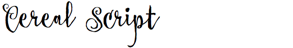 Cereal Script