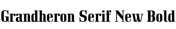 Grandheron Serif New Bold
