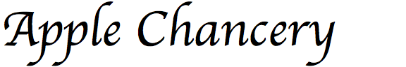 Apple chancery font ampersand Apple chancery font ampersand