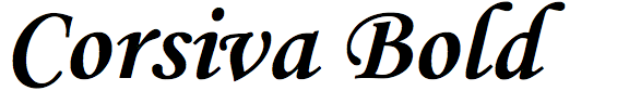 Corsiva Bold