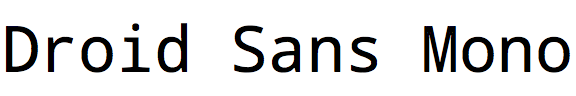 Droid Sans Mono