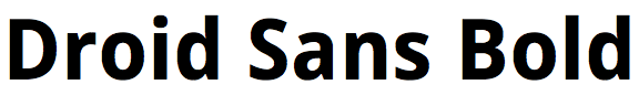 Droid Sans Bold