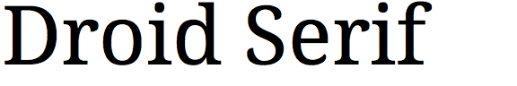 Droid Serif