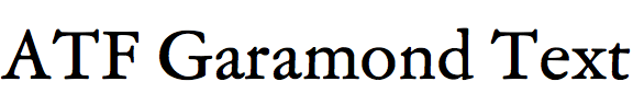 ATF Garamond Text