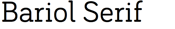 Bariol Serif