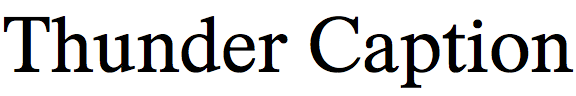 Thunder Caption