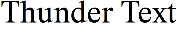 Thunder Text