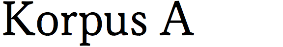 Korpus A