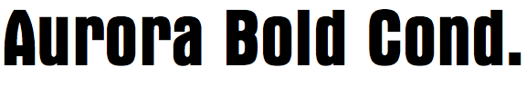 Aurora Bold Condensed