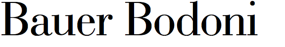 Bauer Bodoni (BT)