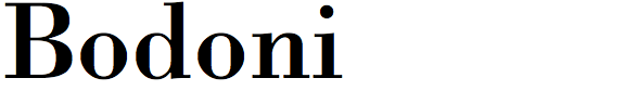 Bodoni (BT)