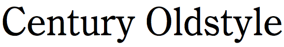 Century Oldstyle