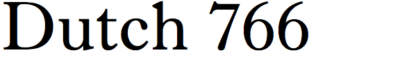 Dutch 766