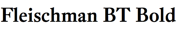 Fleischman BT Bold