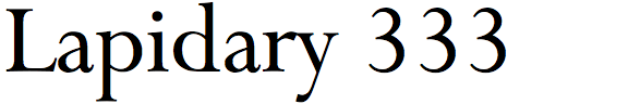 Lapidary 333