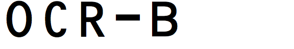 OCR-B (BT)