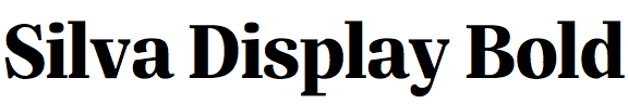 Silva Display Bold
