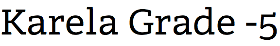 Karela Grade Minus 5