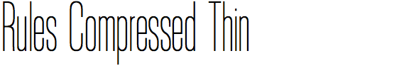 Rules Compressed Thin