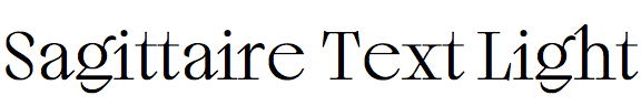 Sagittaire Text Light
