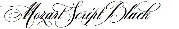 Mozart Script Black