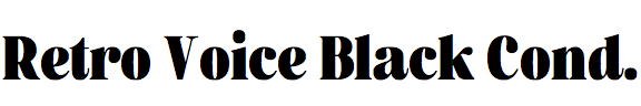 Retro Voice Black Condensed