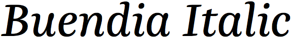 Buendia Italic