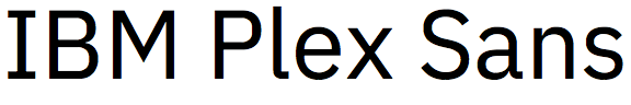 IBM Plex Sans