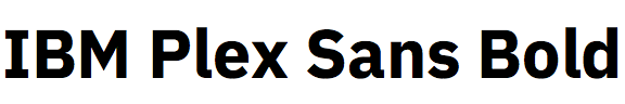 IBM Plex Sans Bold